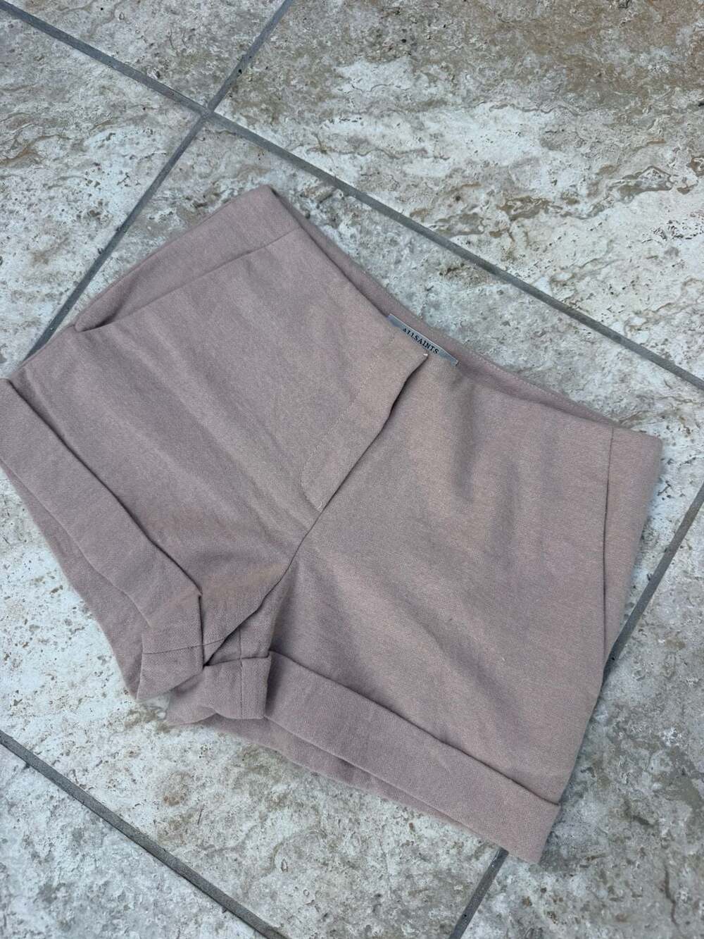 AllSaints Tailored Cuffed Shorts in Italian Cloth